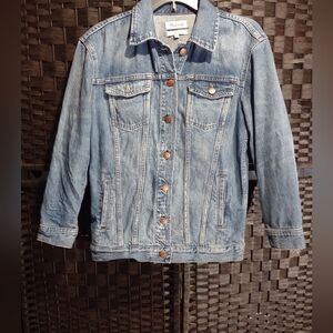 Madewell The Oversized Jean Jacket Distressed Women's Small